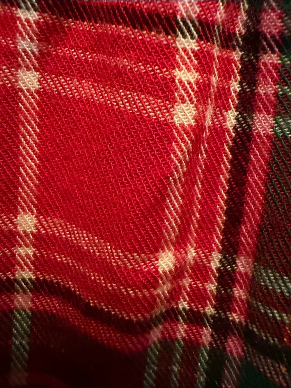 Source Unknown Red Green Plaid Pajama Pants